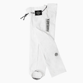 BJJ Gi Tatami Fightwear Estilo Black Label bianco-grigio