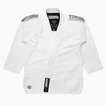 BJJ Gi Tatami Fightwear Estilo Black Label bianco-grigio