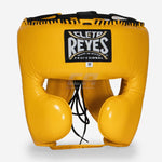 Hoofdbeschermer Cleto Reyes met gele parazigomen