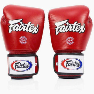 Guantoni Muay Thai Fairtex BGV1 traspiranti Rosso