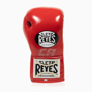 Bokshandschoenen Cleto Reyes Professionele CB2 Rood-Zwart met veters 