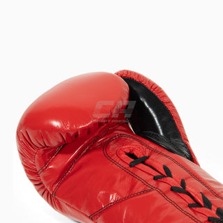 Bokshandschoenen Cleto Reyes Professionele CB2 Rood-Zwart met veters 