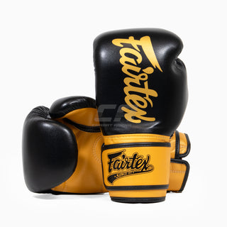 Thaibokshandschoenen Fairtex Super Sparring BGV18 Zwart-Goud