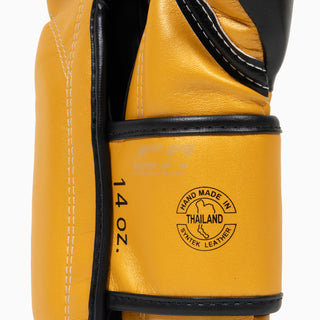 Thaibokshandschoenen Fairtex Super Sparring BGV18 Zwart-Goud