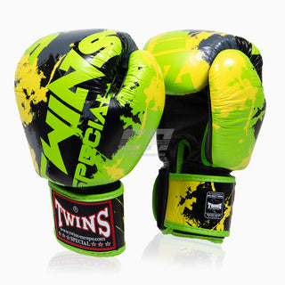 Thaibokshandschoenen Twins Special FBGVL3 Candy Groen