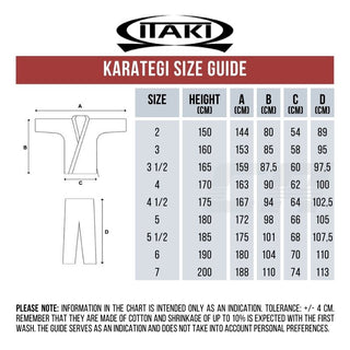 Karatepak Itaki Goud WKF Kumite Art. 53G