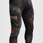 Pantaloni a compressione Venum Santa Muerte 5.0 Nero-Oro-Combat Arena