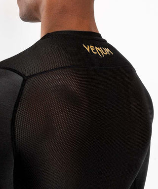 Rashguard Venum G-Fit Nero-oro maniche lunghe