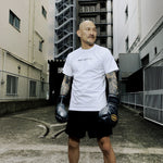 T-shirt Manto x KTOF Gloves Bianco-Combat Arena