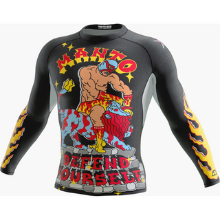 Rashguard Manto Lutador maniche lunghe-Combat Arena